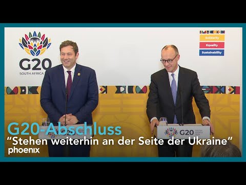 Nach G20: Gemeinsames Statement des Bundeskanzlers Merz und Vizekanzlers Klingbeil | 23.11.2025
