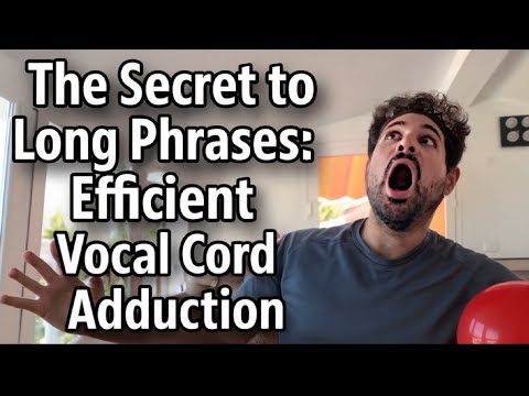 The SECRET‼️ To Sustaining LONG Phrases: 🎶 Efficient Vocal Cord Adduction