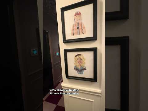 Willie & Dolly in Thrifted Frames Never Gets Old!