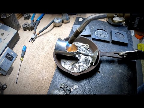 The EASIEST Way To Melt Pewter - MIRROR Shine!!  #preciousmetals #pewter #diy