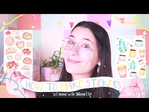 HOW TO MAKE STICKERS! / With Silhouette and Procreate / Doing sticker sheets at home | DIY STICKERS