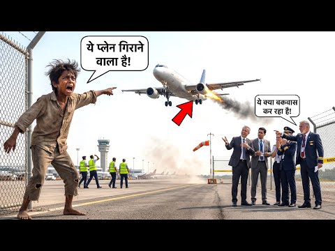 “सर ये प्लेन गिरने वाला हैं... इसमें खराबी हैं, सब मारे जायँगे ,गरीब लड़का चिल्लाते हुए बोला | Story