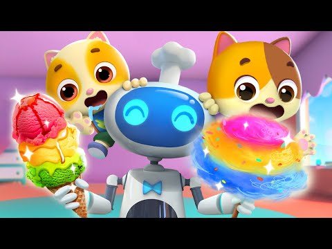 Healthy Habits for Kids | Rainbow Snack Robot | Kids Cartoon | Useful Stories | Mimi and Daddy