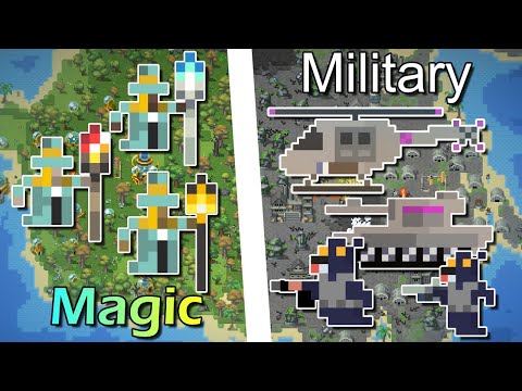 Magic Kingdom VS Advanced Tech Kingdom! - WorldBox