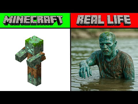 MINECRAFT MOBS AND ITEMS IN REAL LIFE | MINECRAFT VS REAL LIFE