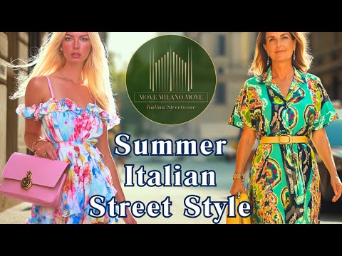 🌸Milan Summer Street Style 🇮🇹: Italian Fashion Trends Ideas