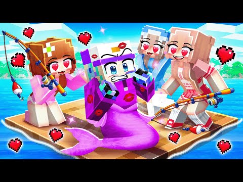 One BOY MERMAID on a ALL GIRL RAFT!