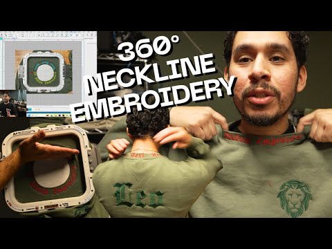 ALL AROUND Neckline Embroidery: Digitizing techniques for special embroidery projects - Tajima