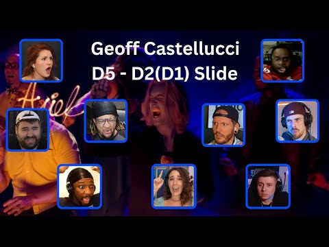 Geoff Castellucci's D5 to D1 Slide | The Little Mermaid - MEDLEY (feat. Rachel Potter) Reactions