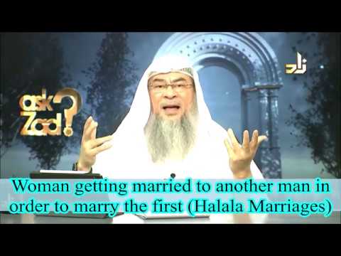 Halala marriage: divorced woman getting married to another man in order to marry 1st husband Assimal