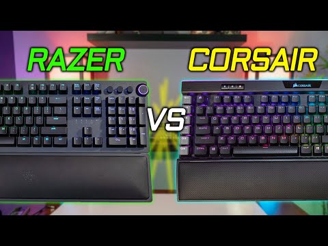 Razer Huntsman Elite VS Corsair K95 Platinum XT Keyboard Comparison