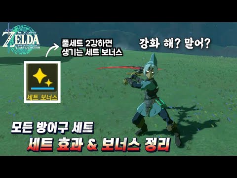 [젤다의 전설: 왕국의 눈물] 모든 방어구 세트 효과 & 세트 보너스 정리
