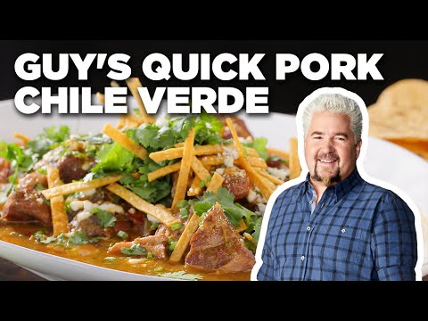 Guy Fieri's Quick Pork Chile Verde | Food Network