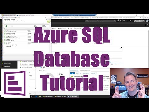 Azure SQL Database tutorial with an end result of a working PowerApps sql app