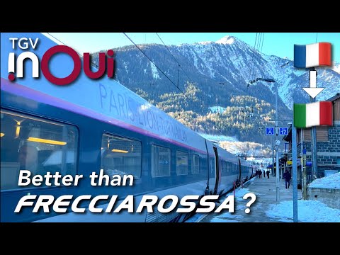 Paris to Milan on TGV Inoui: Glide Through the Snowy Alps on a High-Speed Train Ride!