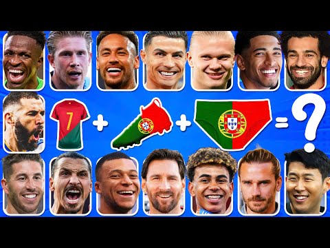Guess The FOOTBALL PLAYER By Song & Emoji | Ronaldo, Messi, Neymar Jr, Mbappe
