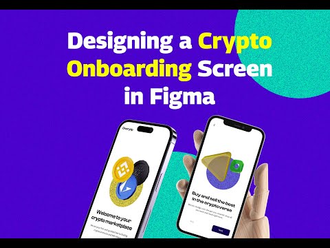 Designing an onboarding screen in Figma.