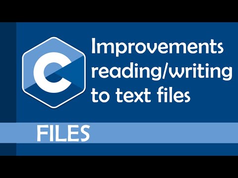 Improvements to reading and writing to text files in C