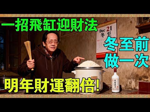 12月21日冬至，這個「動作」千萬別省！倪師揭秘：米缸放對這3樣東西，明年財運翻倍！#倪海廈 #冬至 #招財祕法 #米缸風水 #2026運勢 #食祿 #五行生財 #聚寶盆 #改運 #天紀 #陽宅風水