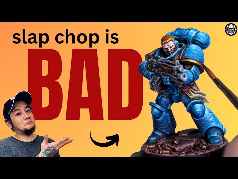 Double #Slapchop an Ultramarine π¨ Miniature Speed Painting