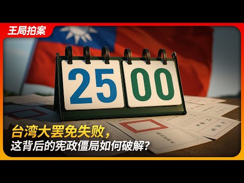 台湾大罢免失败，这背后的宪政僵局如何破解？｜大罢免｜台湾｜赖清德｜徐巧芯｜叶元之｜国民党｜民众党｜中华民国宪法｜柯文哲｜王局拍案 20250729