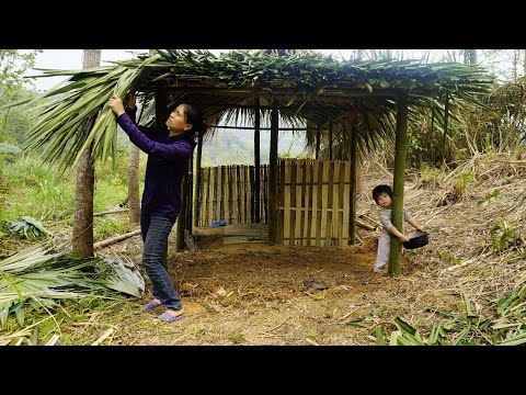 Full Video: 555 Days Journey of an 18-Year-Old Single Mother - Building a Bamboo House in the Forest