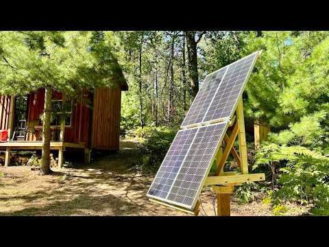 DIY rotating solar panel stand ... More  Power !!!
