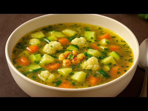 This soup saved my stomach from pain! Now I make vegetable soup every day! 🌿