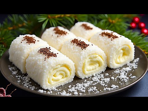 🎄 Weihnachtsdessert in 5 Minuten! Nur Milch und Kondensmilch! Kein Backen!