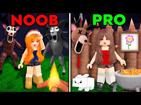 Noob vs. Pro BASE BATTLE With My SISTER In 99 NIGHTS IN THE FOREST! (Roblox)