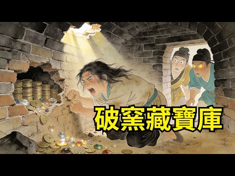 堂兄弟誣陷幼弟通匪，奪其屋宅，幼弟躲進廢棄磚窯，悲憤捶牆，竟捶塌壹面牆，裏面是先祖藏的整窯銅錢與寶石！【心事郵局】#民間故事#傳統故事#故事頻道#聽書#睡前故事#情感