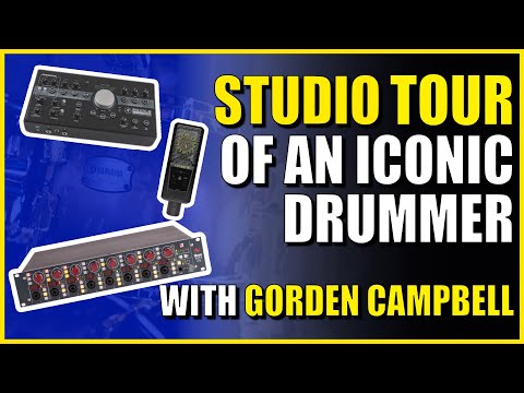 Studio Tour and Interview of ICONIC Drummer, Gorden Campbell