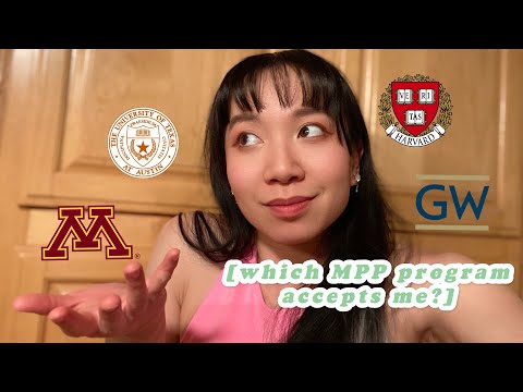 Reacting to my grad school admissions decisions ! MPP Masters of public policy programs