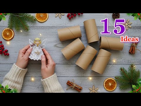 15 Affordable Christmas/Holiday Angel making ideas from Empty rolls | DIY Christmas craft idea 68☃️
