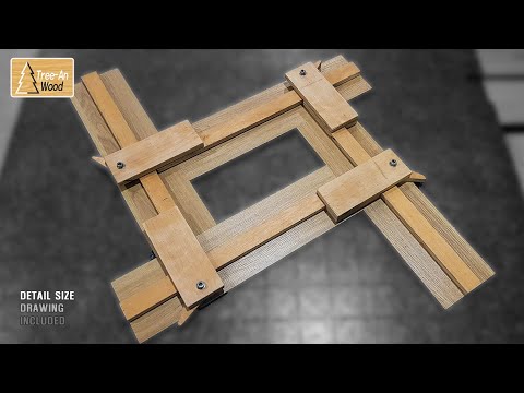 Adjustable router template jig for square hole