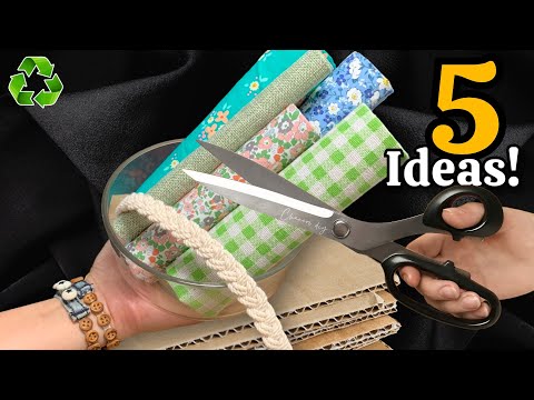 Transforming Cardboard & Fabric Scraps into Luxury 😱♻️ 5 GENIUS Recycling Ideas That Will Amaze You!