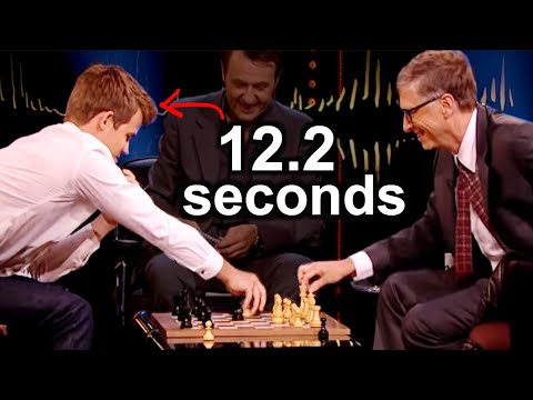 When Magnus Carlsen Defeated Bill Gates in 12 Seconds