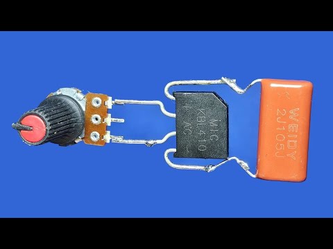 Transformerless Adjustable Power Supply Using TRIAC | AC to DC Explainedy