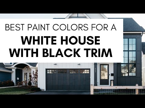 Best Paint Colors for a White House with Black Trim