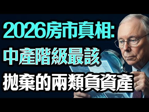 2026房市真相:中產階級最該立即拋棄的兩類“負資產”#查理芒格#芒格#財經