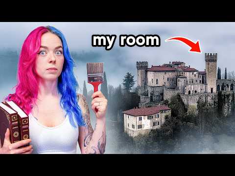 I spent 14 days painting... in a castle