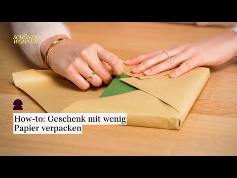 Zu wenig Papier? Dieser Einpack-Trick rettet dein Geschenk! | Geschenke verpacken | SCHÖNER WOHNEN