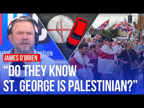 LBC callers tell James O'Brien what the England flags are 'really' about