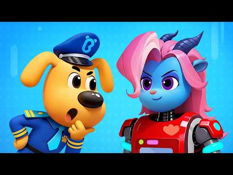 Antel Turns Into a Robot | Useful Story | Safety Rules | Kids Cartoon | Sheriff Labrador