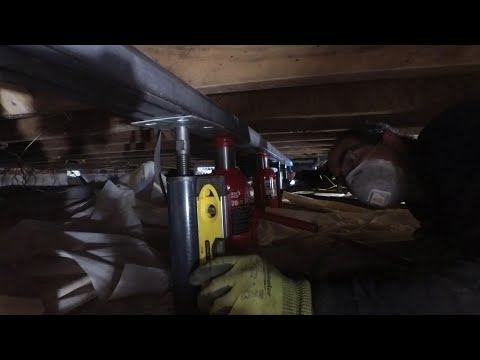 Adding floor jacks to correct Sagging Floors