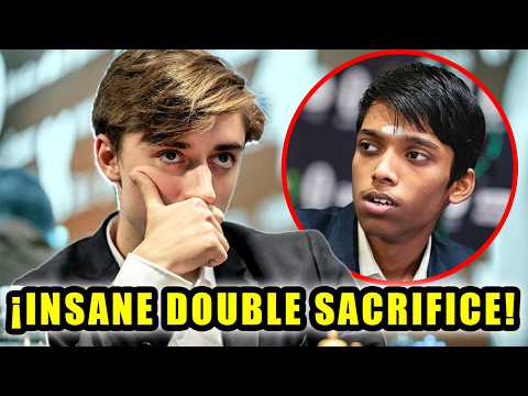 ¡Pragg STUNNED by Dubov’s BRILLIANCE! (Double Sacrifice) 😱 | Pragg vs Dubov | FIDE World Blitz 2023