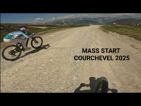 MASS START COURCHEVEL 2025 -  Getting overtaken by Bruni & Iles