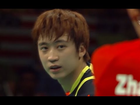 韩国人又打疯！极限反手对撕，张继科vs郑荣植（下篇）里约奥运，自制，比赛解说