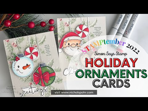 STAMPtember 2022 Holiday Ornaments (Simon Says Stamp)