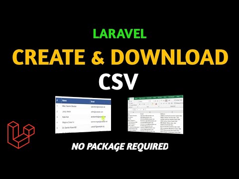 Create Downloadable CSV Files in Laravel in Minutes | No Package Required